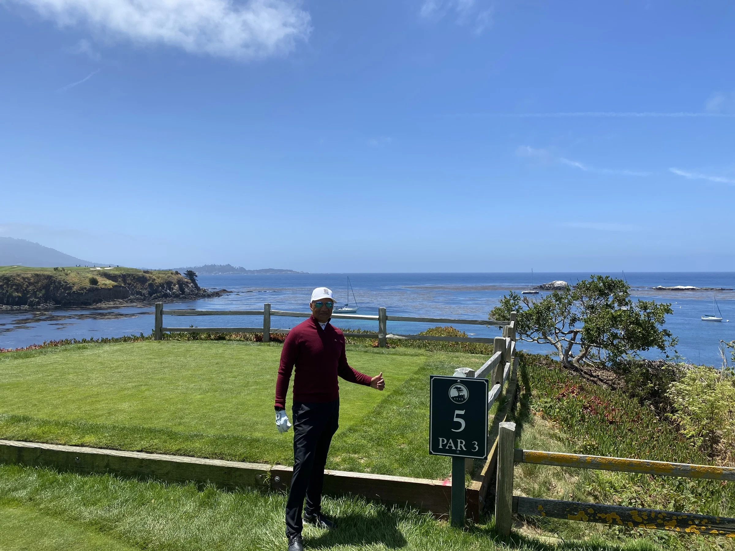 Pebble Beach Golf Links - Hole 5 Par 3 overlooking the Pacific