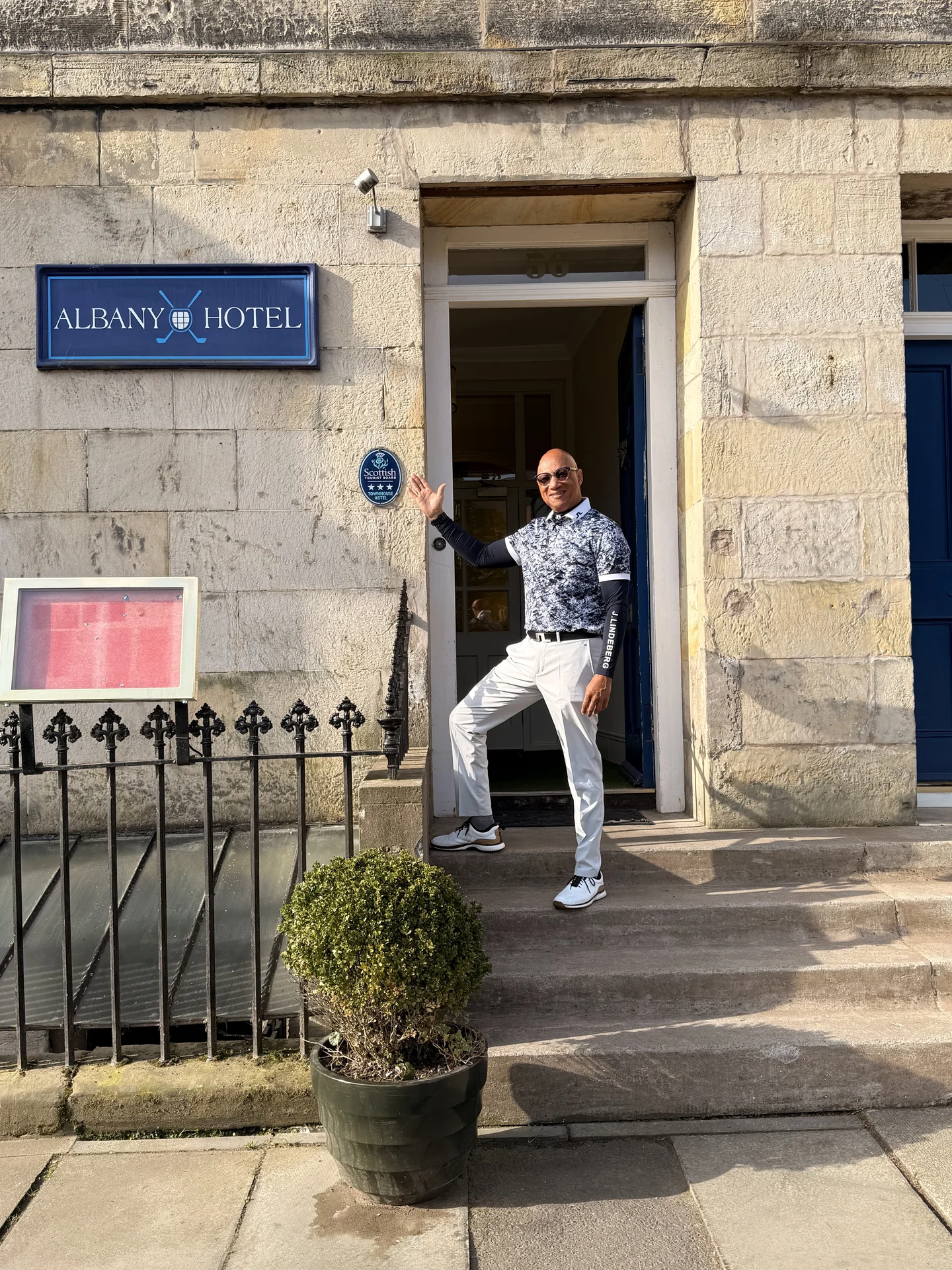Arrival in St Andrews