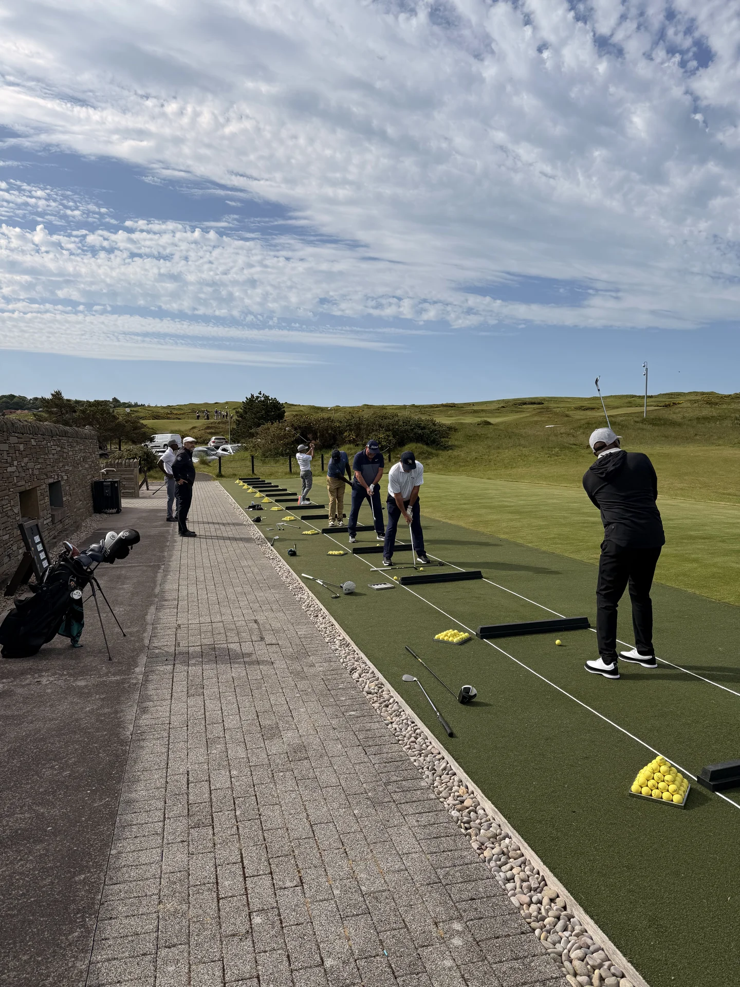 Clifftop golf at the Castle Course, St Andrews